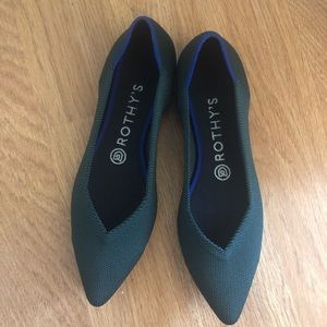 Rothy The Point Emerald Forest Green 7.5